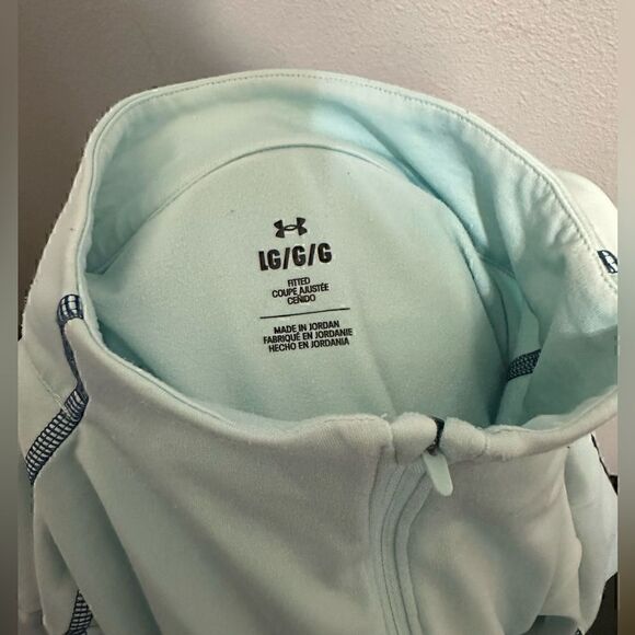 Under Armour Light Blue Quarter-Zip Pullover Womens Fitted - Picture 6 of 7